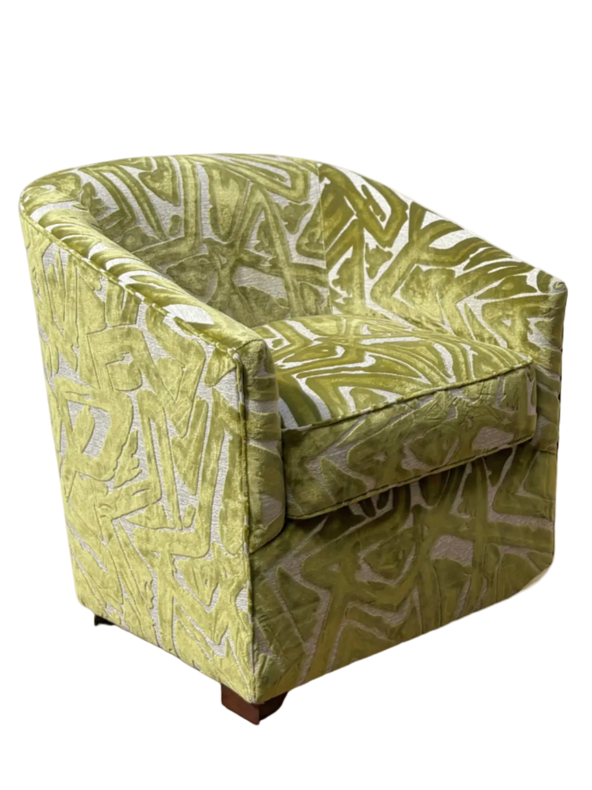 Ziggy Chair: Citron Velvet