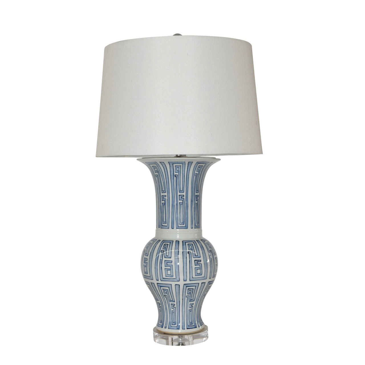 Blue & White Ballaster Vase Table Lamp