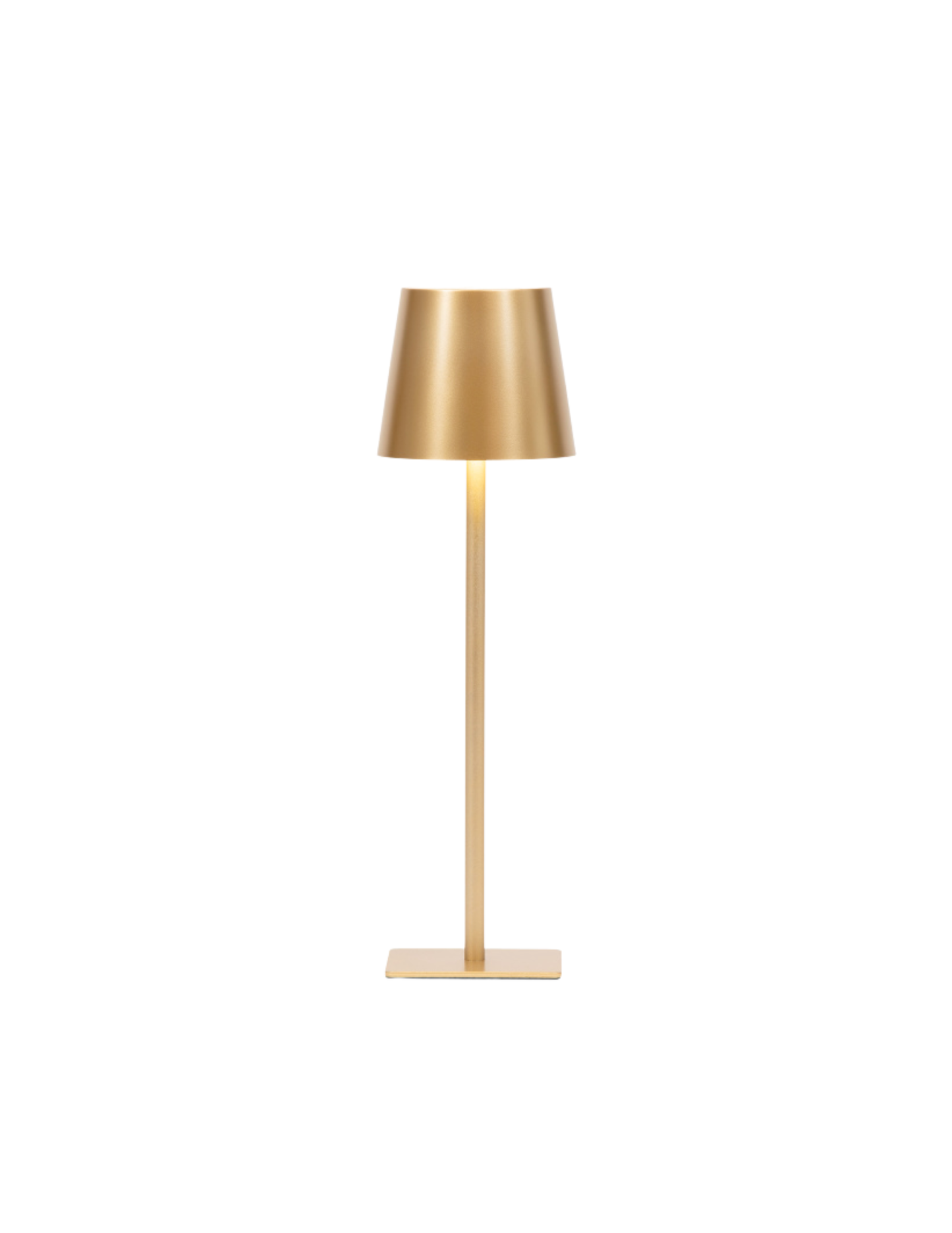 Mini Lamp: Gold Base w/ Wicker Shade