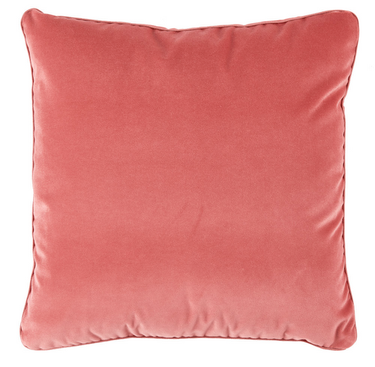 Coral Velvet Pillow