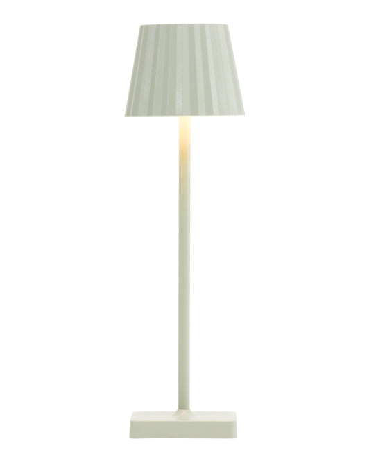 Sage Green w/ Metal Fluted Shade: Mini Lamp