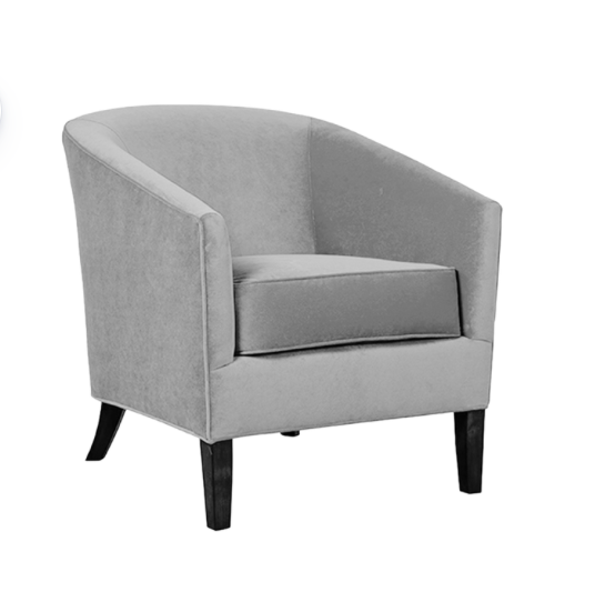 Genevieve Chair: Coral Velvet