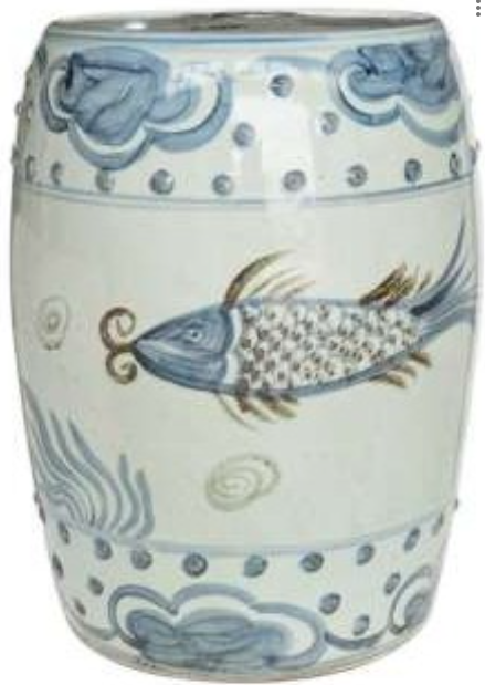 Chinoiserie Garden Stool