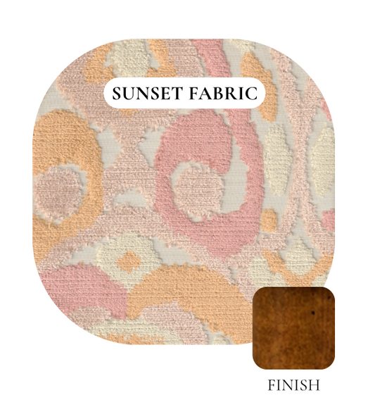 Genevieve Chair: Sunset Velvet
