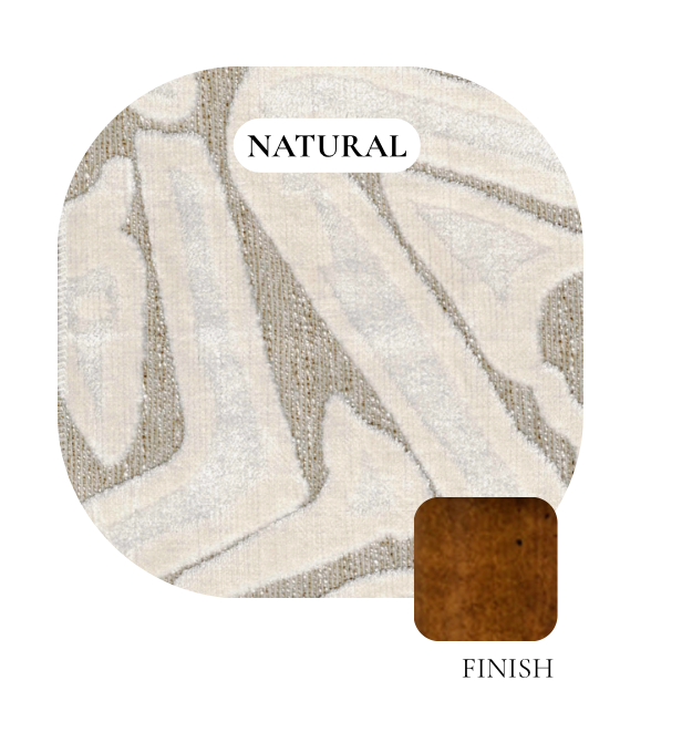 Ziggy Chair: Natural Velvet